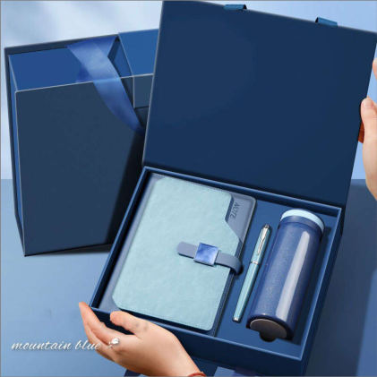 Parure carnet & stylo — Carnet A5 et stylo à pointe tactile, personnalisable aux couleurs de votre entreprise