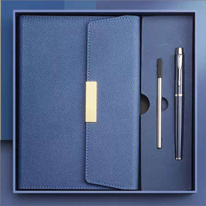 Parure carnet & stylo — Carnet, stylo à pointe tactile et recharge, personnalisable aux couleurs de votre entreprise