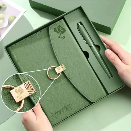 Parure carnet & stylo — Carnet et stylo à pointe tactile, personnalisable aux couleurs de votre entreprise